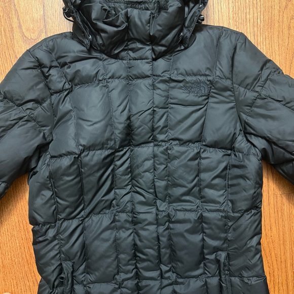 The North Face down quilted parka jacket winter coat in black size XS - Picture 2 of 16